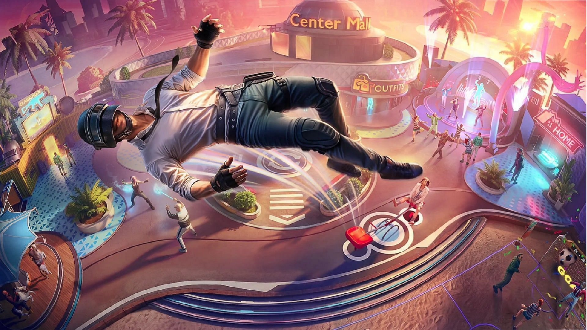 A new Social Hub is coming to PUBG Mobile (Image via Tencent Games)